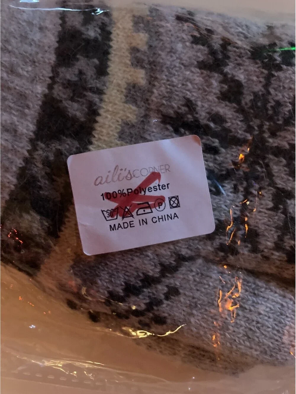 Women's Aili's Corner Alpine Snowflake Winter Pattern Mittens